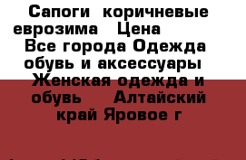 Сапоги ,коричневые еврозима › Цена ­ 1 000 - Все города Одежда, обувь и аксессуары » Женская одежда и обувь   . Алтайский край,Яровое г.